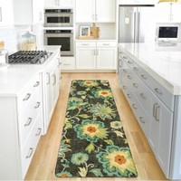 Tapis de cuisine personnalisé doux imprimé en gros, lavable en machine, tapis de couloir persan