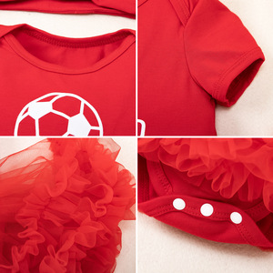 Vestido de Princesa Navideño para Bebé, Moda Otoñal, Estampado de Papá Noel, Rojo y Verde, Tul, Malla, Conjunto de 2 Piezas, Falda y Romper para Fiesta de Recién Nacido - Product Image 5