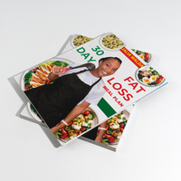 Édition brochée de haute qualité en couleur bon marché personnalisé en gros livre de cuisine livre de recettes impression de livre de recettes