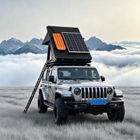 Tente de toit de voiture triangulaire automatique à cadre en aluminium épaissi et transparent, avec fenêtre panoramique pour toutes les saisons