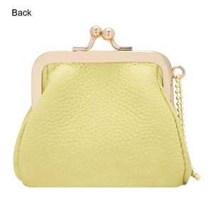 Monederos AndoBag con Patrón de Litchi para Mujeres y Niñas, Bolsa de Almacenamiento de Llaves con Cierre de Beso en Color Sólido, Monedero Casual para Monedas 1685 - Product Image 3
