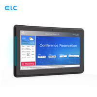 Özelleştirilmiş OEM WA1336T RK3566 duvara montaj taşınabilir konferans rezervasyon cihazı LED ışıkları ile dokunmatik ekran Android tablet