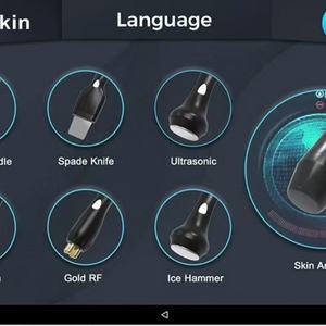 Machine à hydrodermabrasion intelligente 7-en-1 Ice Blue, jet d'oxygène, peeling aquatique, analyse de la peau, hydratation du visage, machine US Hydro Master - Product Image 4