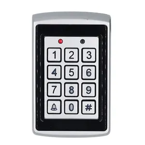 Keypad Sistem Keamanan Logam Standalone Wiegand Reader 125Khz Pengontrol Akses Gerbang RFID