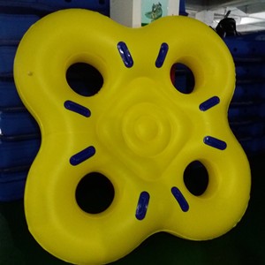 Inflatable Water Ring 106x106cm PVC Thickened Double Person Resort Fun Float - Product Image 1