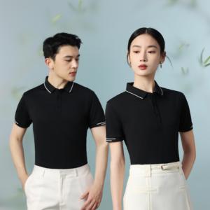 เสื้อโปโลแขนสั้นผ้าไหมผสมฝ้าย 60% แบรนด์ดัง ปักโลโก้ได้ตามต้องการ สำหรับผู้ชาย เสื้อยืดโปโลสีพื้น - Product Image 2