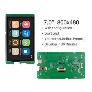 Pantalla TFT UART de 7 pulgadas y 800x480, configuración de script de bajo consumo de energía HD, pantalla TFT en serie con toque capacitivo/resistivo - Product Image 4