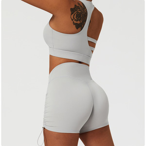 Chaleco de Yoga desnudo personalizado, ropa interior deportiva para correr al aire libre, sujetador de Fitness con espalda hermosa a prueba de golpes - Product Image 4