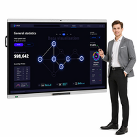 EIBOARD Papan Interaktif Pintar 86 Inci 4K Inframerah 20 Titik Kapasitif Wireless Cast untuk Pelatihan Perusahaan dan Presentasi