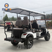 Voiturette de golf tout-terrain ZHOHO 6 places équipée de pneus tout-terrain de 14 pouces