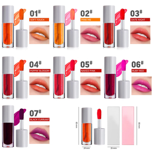 Tinte de labios pigmentado de alto brillo y brillo de labios desnudo Fabricante Etiqueta privada Tinte de labios satinado - Product Image 4