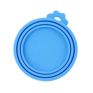Factory Wholesale <b>Silicone</b> Pet Can Lid 3-in-1 Sealing Lid with High/Low Temp Resistant & Easy Clean Features for Fresh-Keeping - Product Image 1