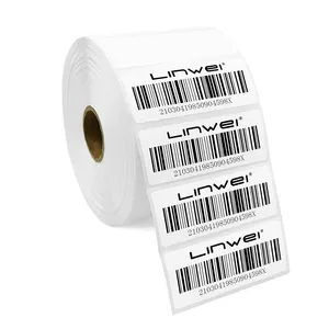 Stiker label termal kompatibel 2.625 "x 1" untuk printer Zebra 67x25mm
