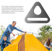 Plaque triangulaire de renforcement pour tente de camping en plein air, pour la fixation des cordes anti-vent et la stabilisation des poteaux, compatible avec toutes les tentes standard