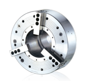 Mandrin de serrage puissant <span class=keywords><strong>NLA</strong></span> à 3 mors, à longue course, à trou traversant, avec adaptateur inclus, pour tour - Product Image 5