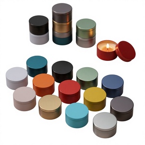 Fabricant OEM de boîtes <span class=keywords><strong>en</strong></span> métal rondes, emballage <span class=keywords><strong>en</strong></span> gros, boîtes à bougies personnalisées imprimées, étanches et sans soudure - Product Image 1