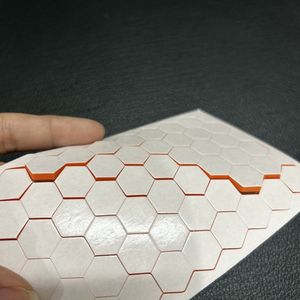 Pre-taglio piccoli punti esagonale doppio lato sensibile alla pressione forte acrilico Die <span class=keywords><strong>fogli</strong></span> di schiuma Eva bianco - Product Image 3
