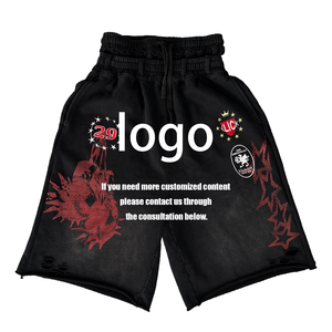 Shorts Cargo Ample Camouflage Tigre avec Grandes Poches Style Américain Designer pour Hommes et Ensemble Femme - Product Image 2