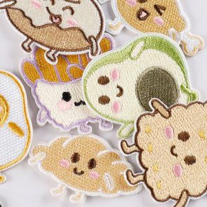 Patch brodé auto-adhésif pour ordinateur, motifs mignons (aliments, pain, œuf, poisson, avocat) pour coque de téléphone, sac, vêtements, décoration - Product Image 3
