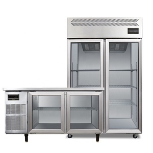 Refrigerador Comercial de Doble Puerta para Supermercado, Exhibidor Vertical de Frutas, Congelador de Carne, Enfriador de Bebidas con Puerta de Vidrio - Product Image 3