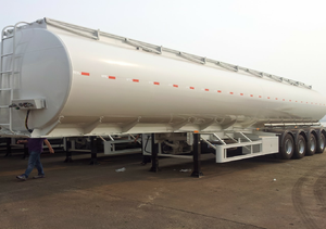 Semi-remorque citerne à carburant en acier personnalisable à 3 essieux, capacité 45000 L, pour le transport d'huile, d'essence et de diesel, faible émission Euro-2 - Product Image 4