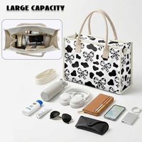 Sac fourre-tout unisexe en PVC Tyvek personnalisable, fermeture éclair, motif abstrait imprimé sur demande, grande capacité, imperméable