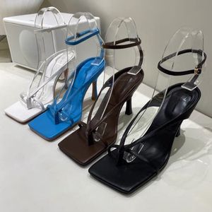 Sandalias de tacón medio de 7CM/9CM, Novedades, Sandalias tipo thong para mujer, Zapatos de punta abierta, Tacones altos para mujer 2025 - Product Image 1