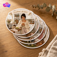 Autocollants personnalisés en vinyle découpés sur mesure, autocollants personnalisés avec logo, autocollants décoratifs durables, imperméables et brillants pour cahiers