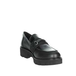 Mocassins en cuir noir pour femme Cinzia Soft, chaussures à semelle épaisse, à enfiler - Product Image 4