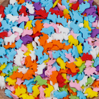 Vente en gros de bonbons décoratifs pour la pâtisserie, 100 g, tranches colorées, fleurs, animaux, bonbons décoratifs ronds pour la décoration de gâteaux