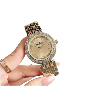 2024定制钻石手表马车厂高品质时尚海外手表专业男女通用金属扣手表