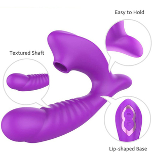 Vibrateur vaginal rechargeable violet, alimenté par USB, dispositif de stimulation pour adultes - Product Image 3