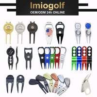 Outil de réparation de divots de golf portable avec clip de suspension, boussole créative et fourche de réparation – Vente en gros directe usine