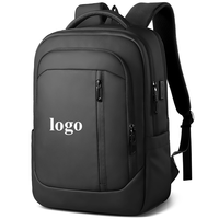 Sac à dos professionnel résistant à l'eau pour homme avec logo personnalisé, idéal pour le travail et les voyages, grande capacité, pour ordinateur portable 17 pouces
