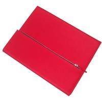 Polyester B5 fermeture éclair portefeuille dossier journal avec porte-bloc-notes étui à crayons 60 feuilles en cuir couverture rigide reliure à feuilles mobiles cadeau