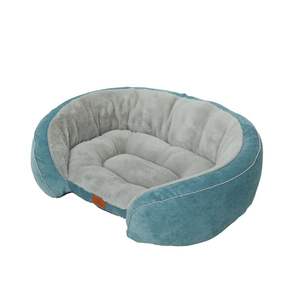 Muestras gratuitas de cama redonda de lujo grande a prueba de masticación personalizada para perro, sofá mullido de tela antideslizante, cama para mascotas, colchón Jumbo para perro grande - Product Image 5