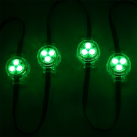 Guirlande lumineuse LED SHIJI DC24V pour Noël, 30 mm, 3 LED, adressable UCS2904 RGBW, à pixels