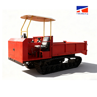 Mini-dumper sur chenilles en caoutchouc pour chantier de construction