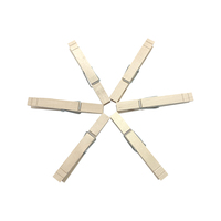 Pinces à linge décoratives en bois de bouleau de 8,4 cm avec logo personnalisé, élégantes et tendance, pour la décoration du salon