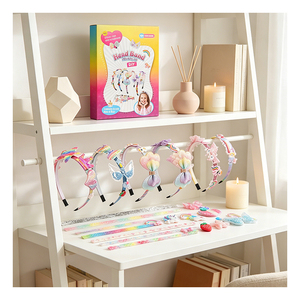 Kit de fabrication de coiffures pour enfants, ailes d'arc-en-ciel licorne à paillettes, fournitures artistiques, cadeau d'anniversaire, jouet - Product Image 3