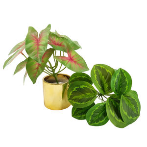 Feuillage artificiel en caoutchouc souple, texture bois, pour décoration murale suspendue, coin de bureau, écologique, haute qualité - Product Image 5