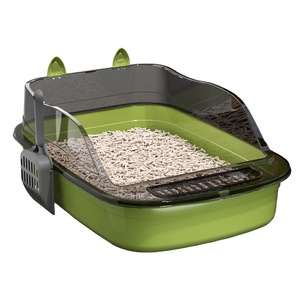 <span class=keywords><strong>Caja</strong></span> de Arena para Gatos de Plástico de Gran Espacio, Fabricada en Fábrica al por Mayor, con Pala para Arena - Product Image 1