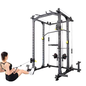 Pro Smith Machine Home Gym-Systeem Met Dubbele Dubbele Kabel-Cross-Overs Voor Lichaamstraining