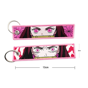 Porte-clés mousqueton 3D rechargeable Anime Demon Slayer avec logo brodé personnalisé en forme de boule - Couleurs Pantone, étanche - Product Image 4