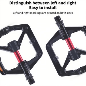 Pédales de vélo LEWEE BMX MTB Route en aluminium plat antidérapantes à roulements étanches filetage 9/16 pour vélo de gravier - Product Image 3