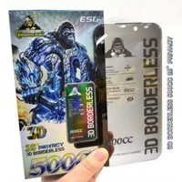 Protection d'écran ESD Black King Kong 500cc, film en verre trempé sans bordure 3D, protection de la vie privée à 25 degrés pour iPhone 18 Duo, 17 Pro Max, 16 Plus