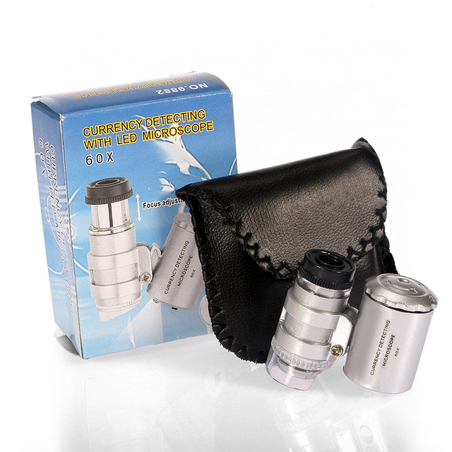60x Observation Microscope for Fine Plastic Particles in Environmental Education Teaching
