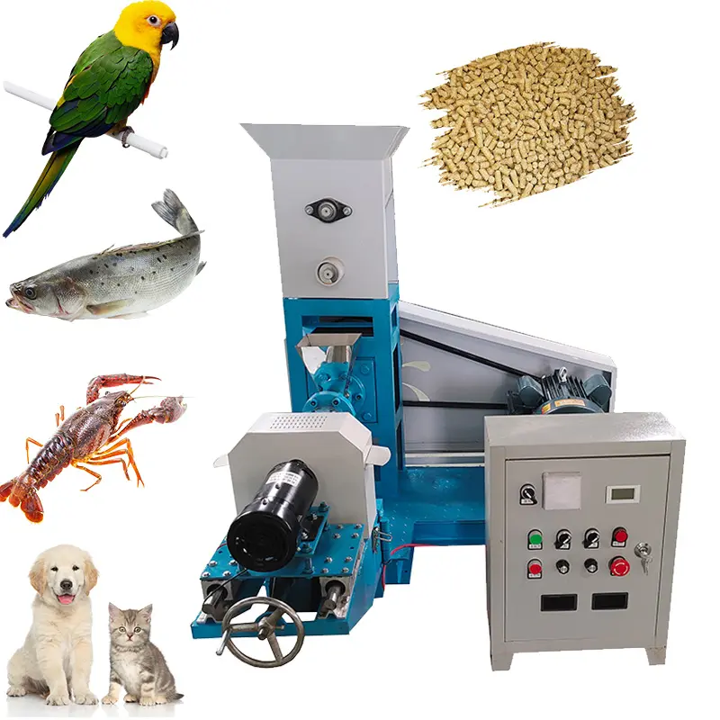 Factory direct sales floating Aquatic pet extruded feed machine fish feed extruder Feed processing machines