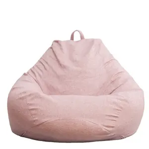 Grande piccolo pigro beanbag divani copertura sedie senza filler in lino panno lettino sedile in fagioli pouf puff divano Tatami soggiorno