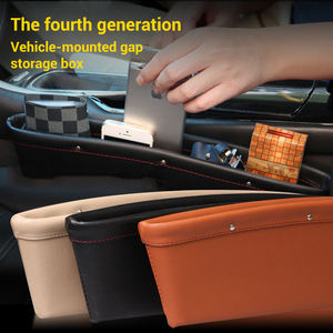2025 Hot Selling Multifunctional PU Leather Car Seat Side Gap <b>Filler</b> Organizer Targeted Car Organizers - Product Image 3